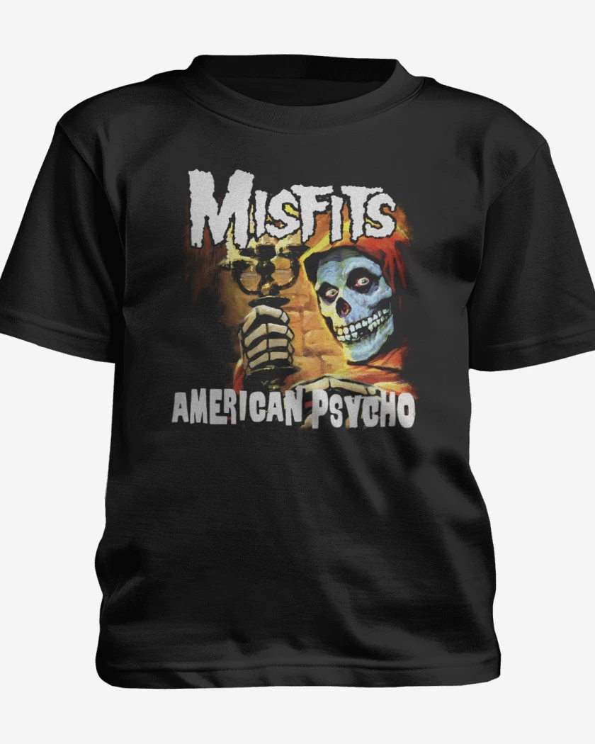 Polera de niño Negro de Misfits American Psycho