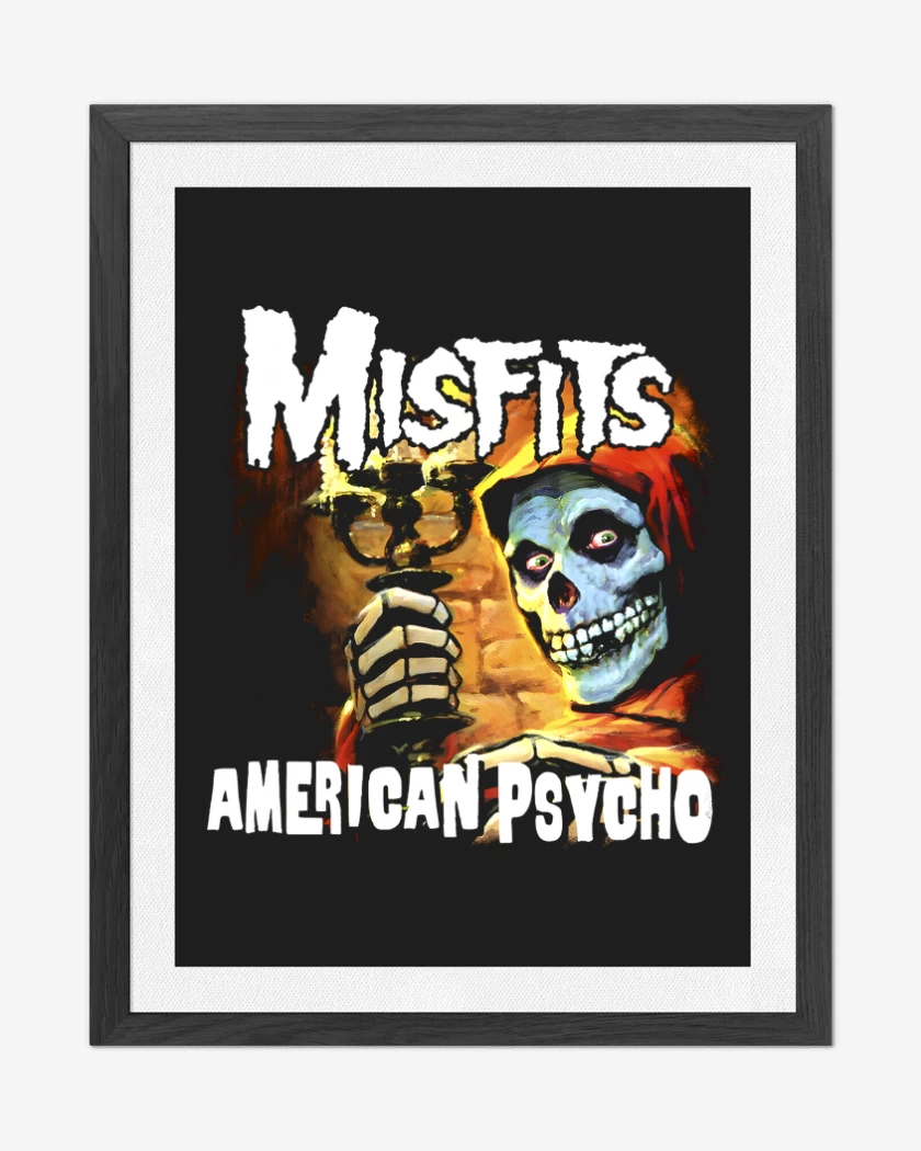 Cuadro decorativo Negro de Misfits American Psycho