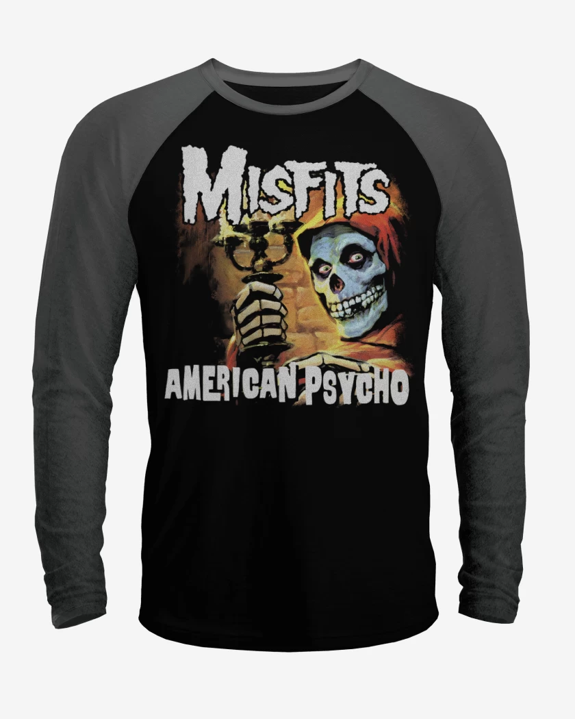 Polera Raglan Misfits American Psycho