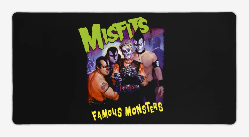 Mouse pad Gamer Negro de Famous Monsters