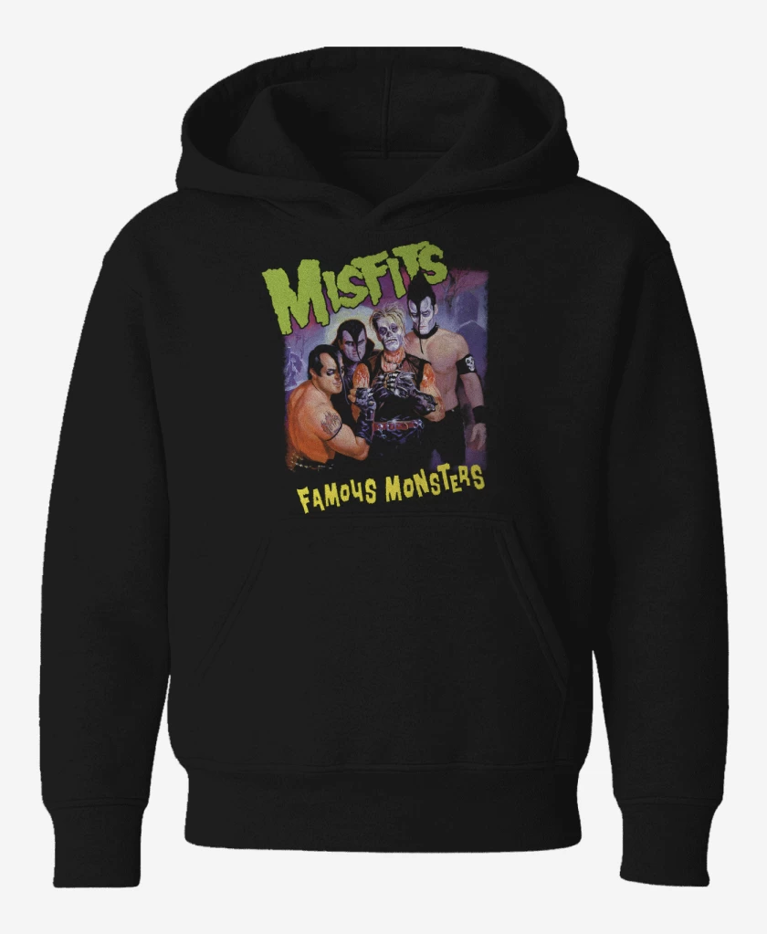 Poleron de niño Negro de Famous Monsters