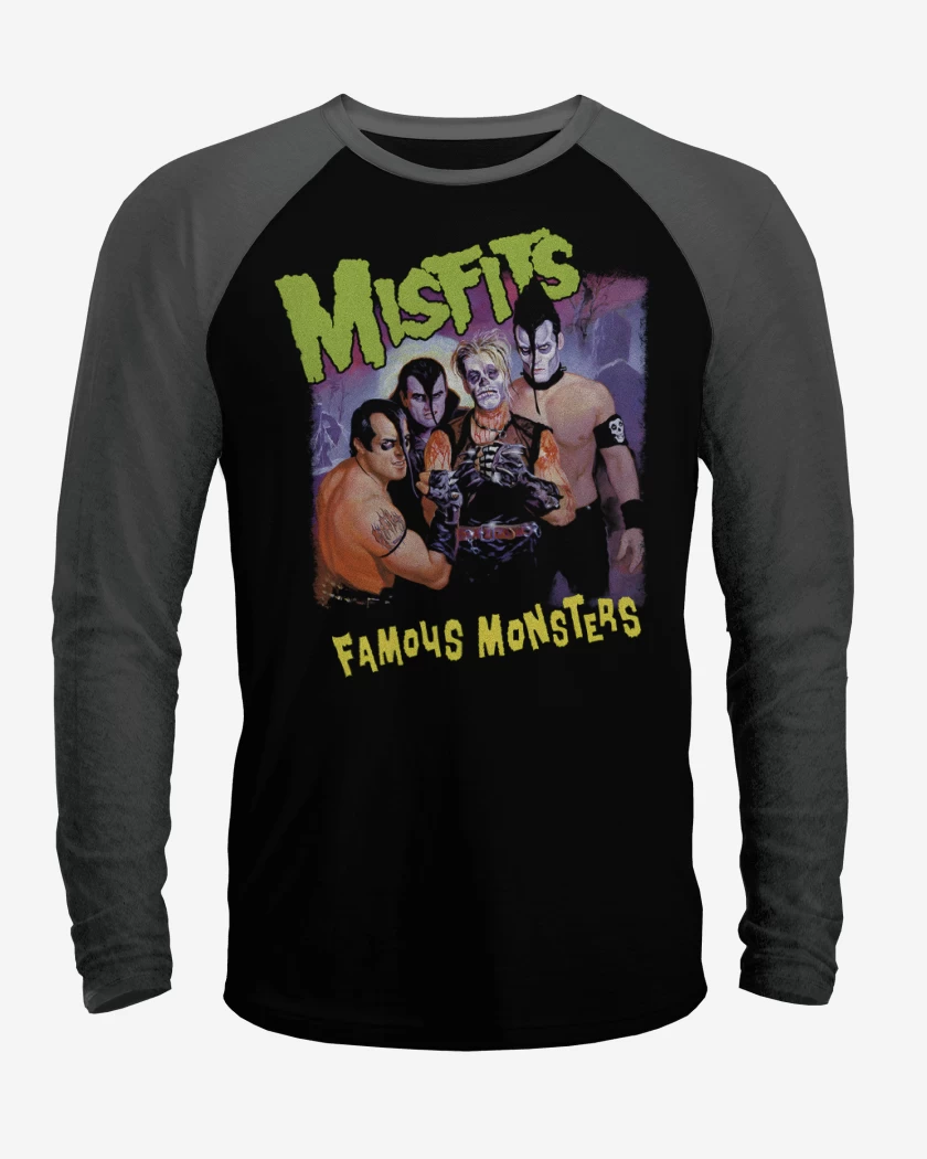 Polera Raglan Famous Monsters
