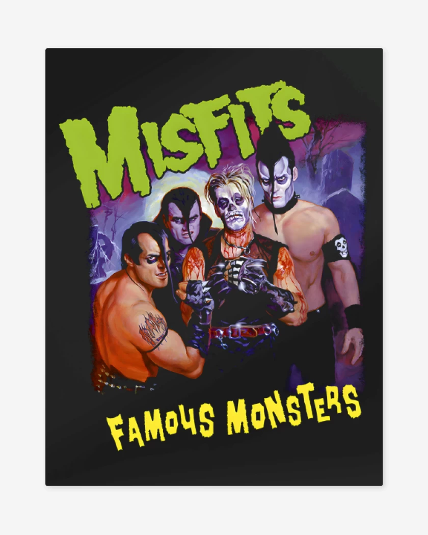 Print metalico Negro de Famous Monsters