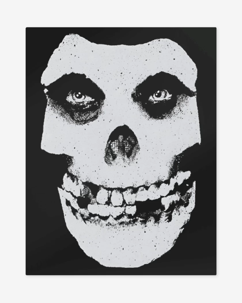 Print metalico Negro de La Máscara del Terror