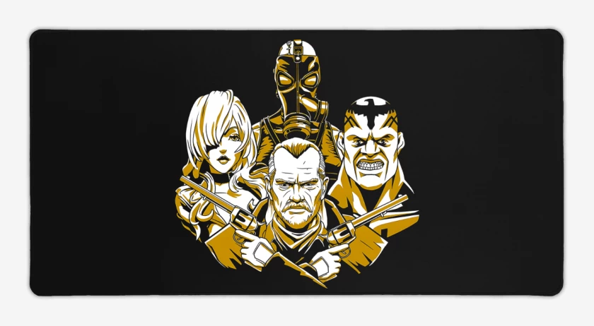 Mouse pad Gamer Negro de FoxHound Rhaposody
