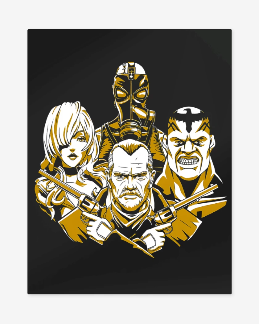 Print metalico Negro de FoxHound Rhaposody