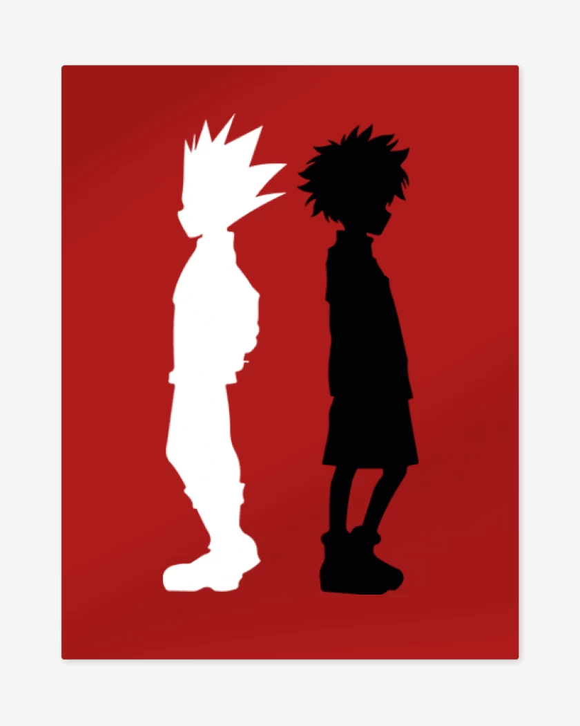 Print metalico Rojo de Gon and kilua