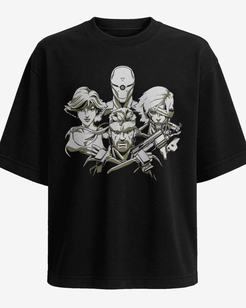 Polera Oversize Negro de Solid Rhapsody