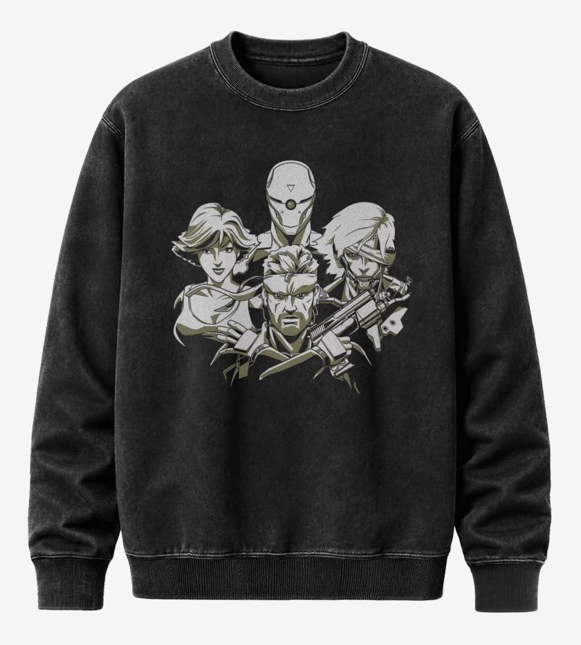 Poleron Polo Acid Wash Negro de Solid Rhapsody