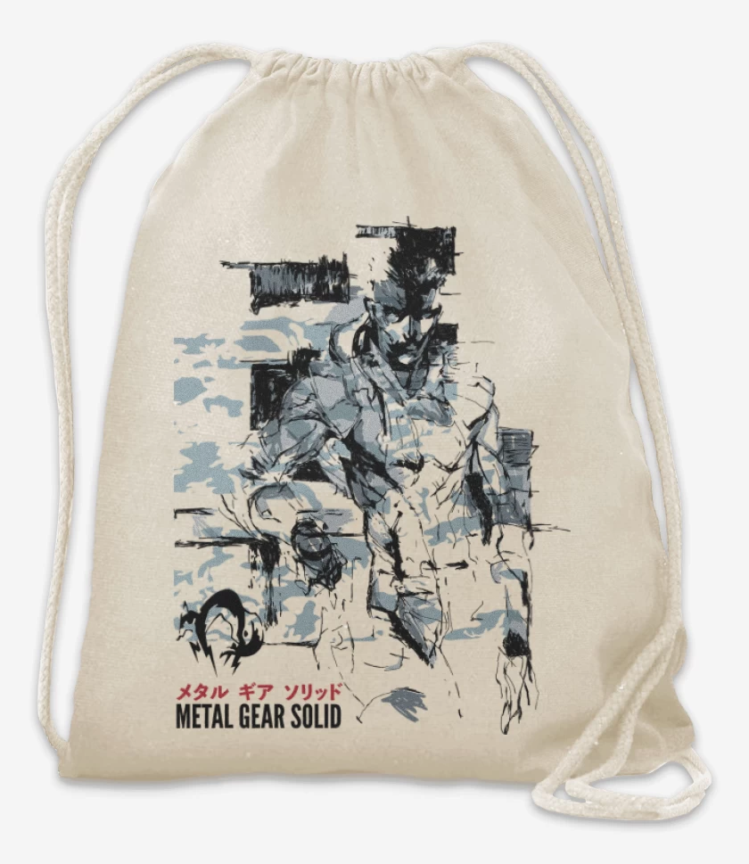 Mochila Blanco de Solid Snake