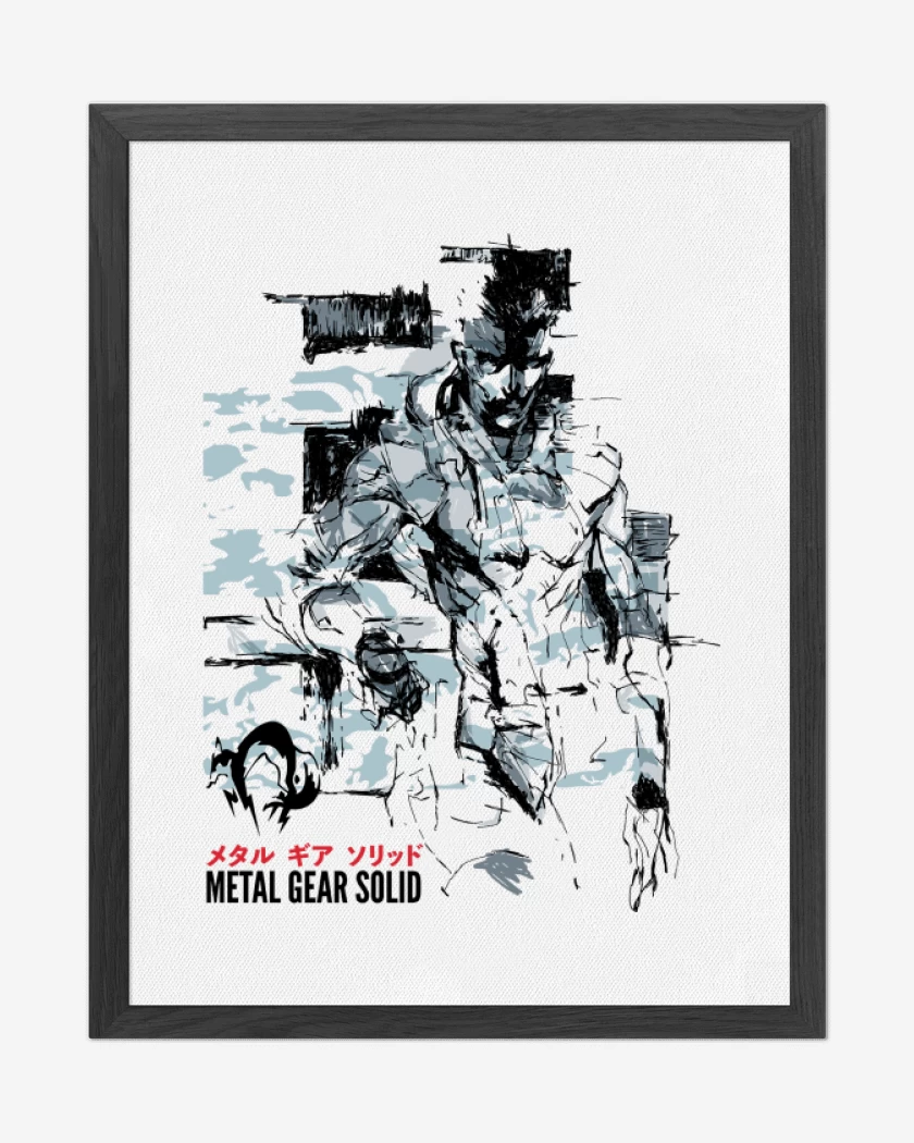 Cuadro decorativo Blanco de Solid Snake