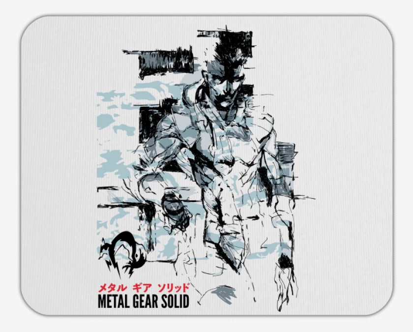 Mousepad Blanco de Solid Snake
