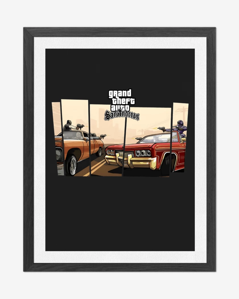 Cuadro decorativo Groove street vs Ballas