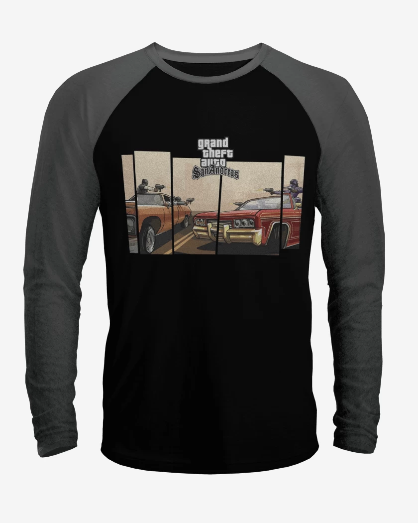Polera Raglan Groove street vs Ballas