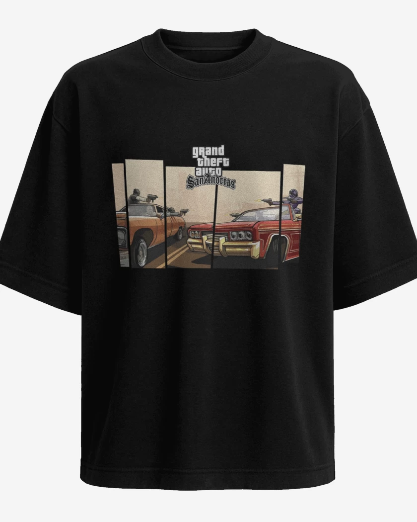 Polera Oversize Groove street vs Ballas