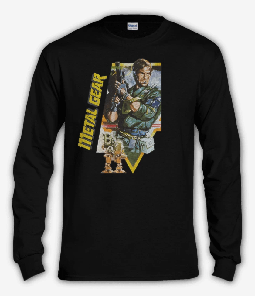Polera manga larga Negro de Metal Gear 87