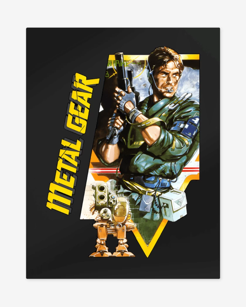 Print metalico Negro de Metal Gear 87