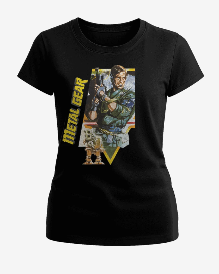 Polera de Mujer Negro de Metal Gear 87