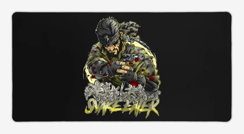 Mouse pad Gamer Negro de El Come Serpientes