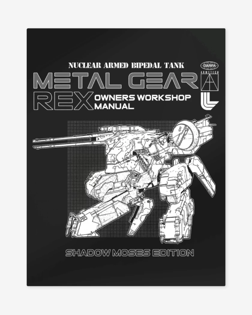 Print metalico Negro de MG Rex