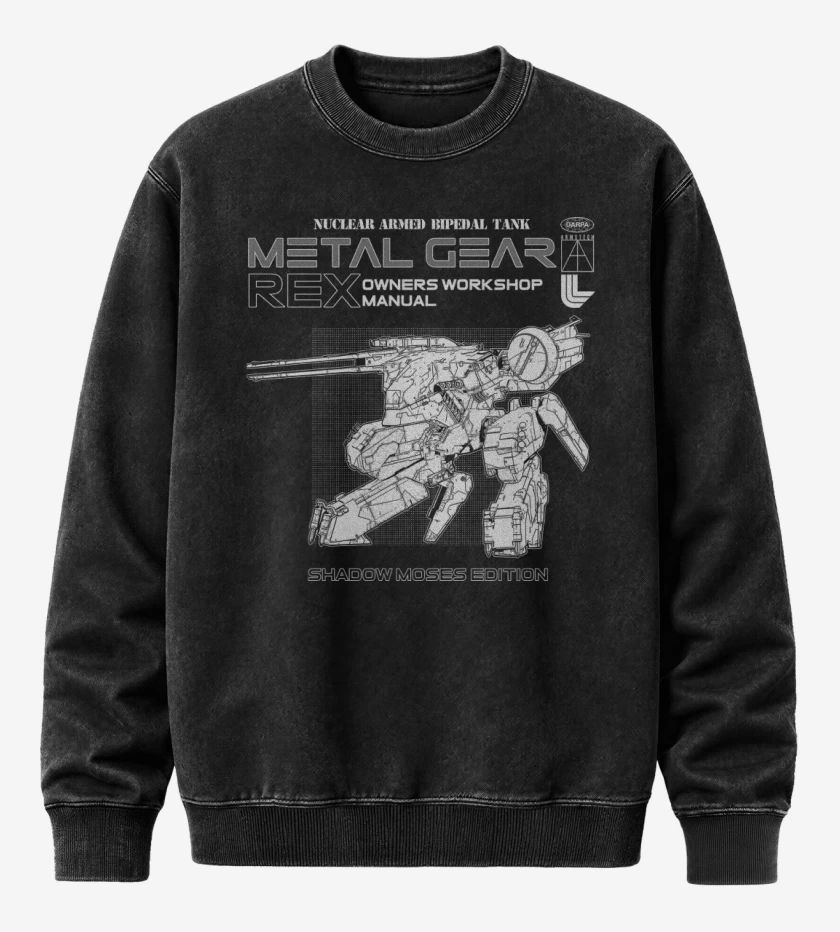 Poleron Polo Acid Wash Negro de MG Rex