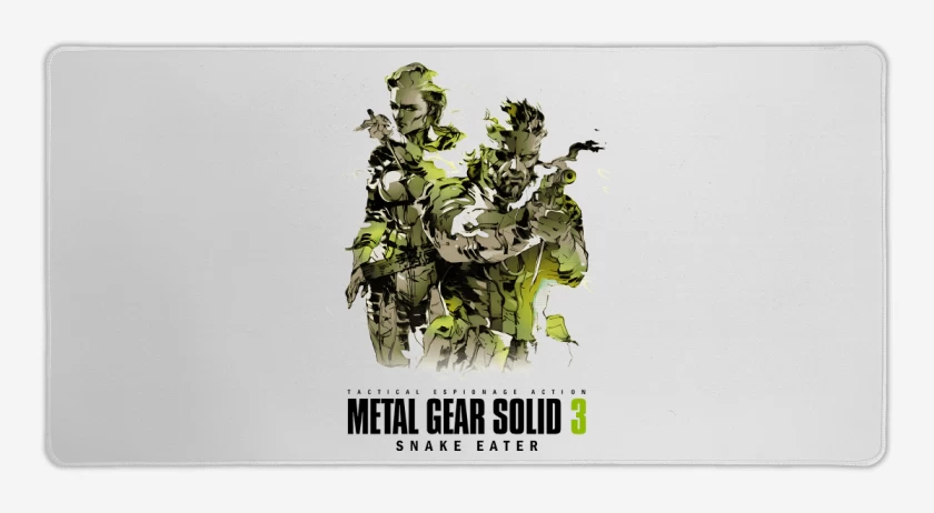 Mouse pad Gamer Blanco de Metal Gear Solid 3 Snake Eater