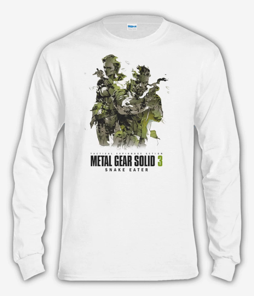 Polera manga larga Blanco de Metal Gear Solid 3 Snake Eater