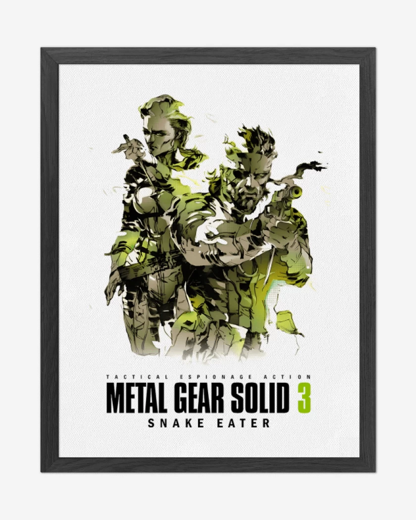 Cuadro decorativo Blanco de Metal Gear Solid 3 Snake Eater