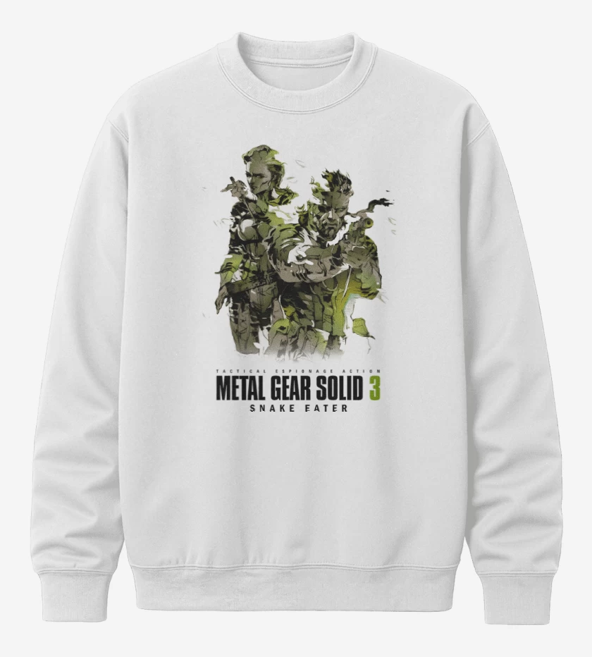 Poleron polo Blanco de Metal Gear Solid 3 Snake Eater