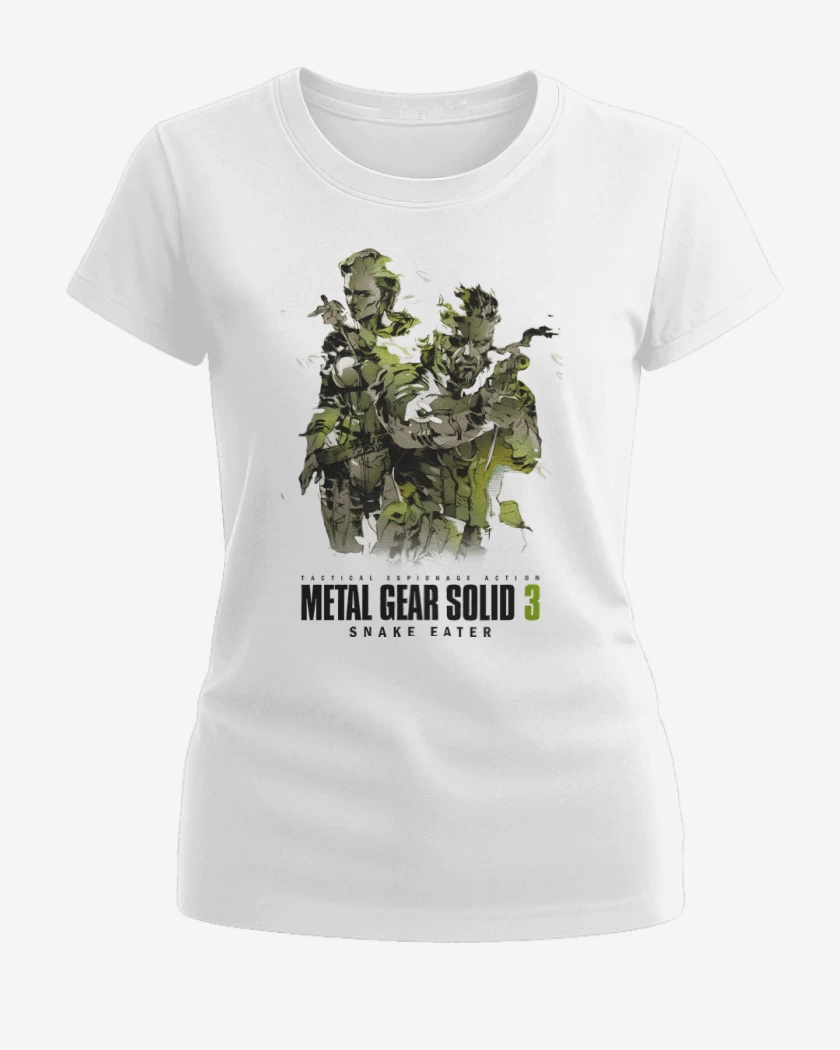 Polera de Mujer Blanco de Metal Gear Solid 3 Snake Eater
