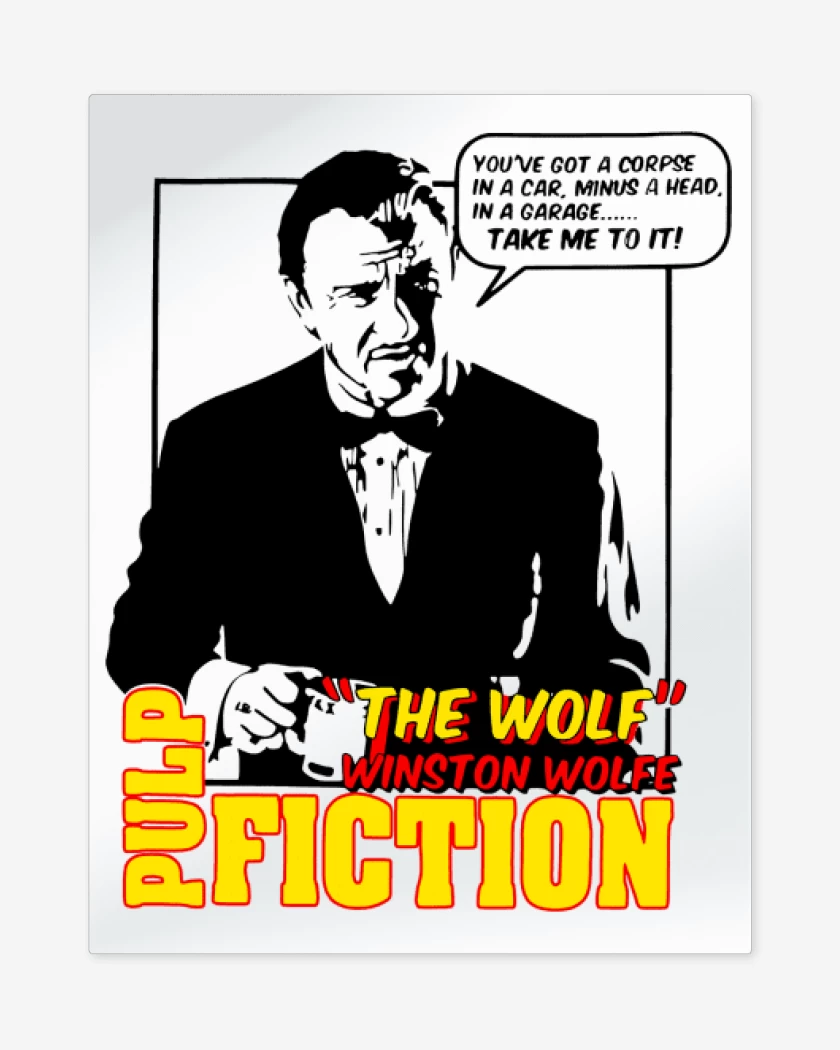 Print metalico Blanco de Mr Wolf