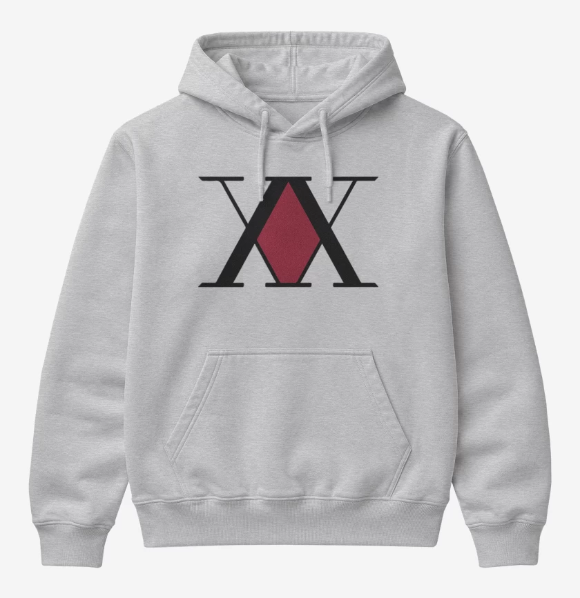 Poleron Canguro básico Gris Melange de Hunter x Hunter 2