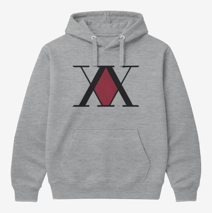 Polerón Canguro Gris Melange de Hunter x Hunter 2
