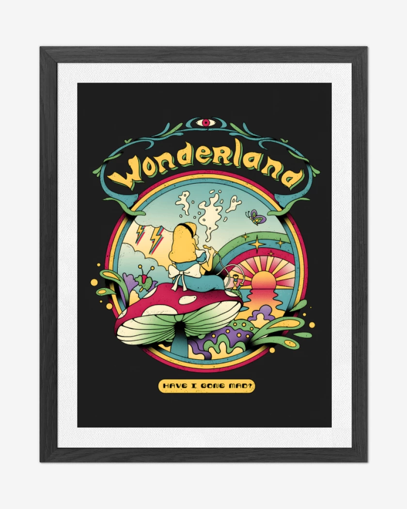 Cuadro decorativo Negro de Wonderland