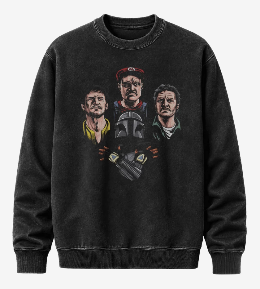 Poleron Polo Acid Wash Negro de Pascal Rhapsody