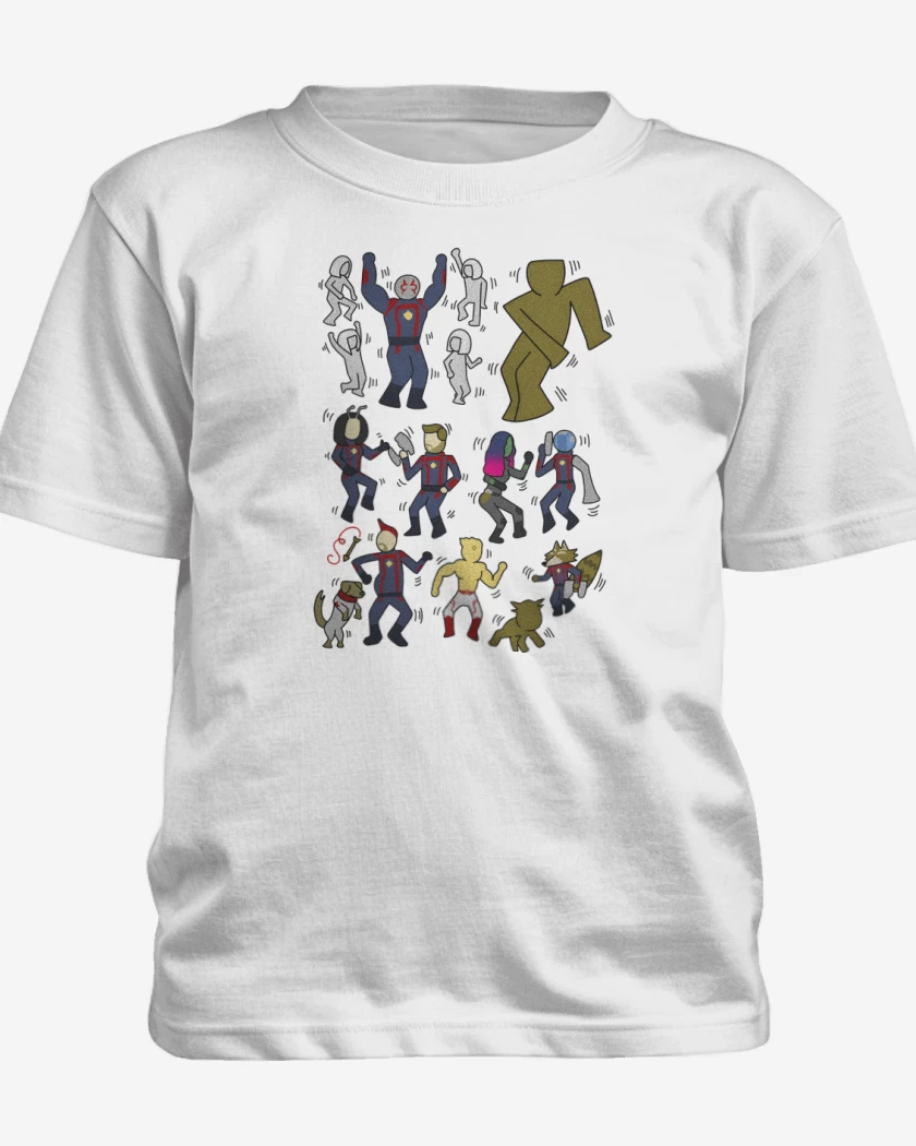 Polera de niño Blanco de Baile Galáctico 