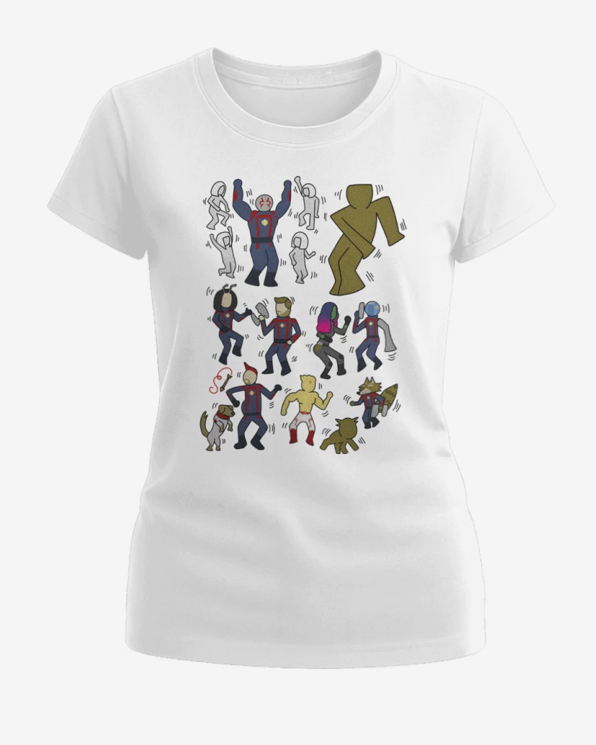 Polera de Mujer Blanco de Baile Galáctico 