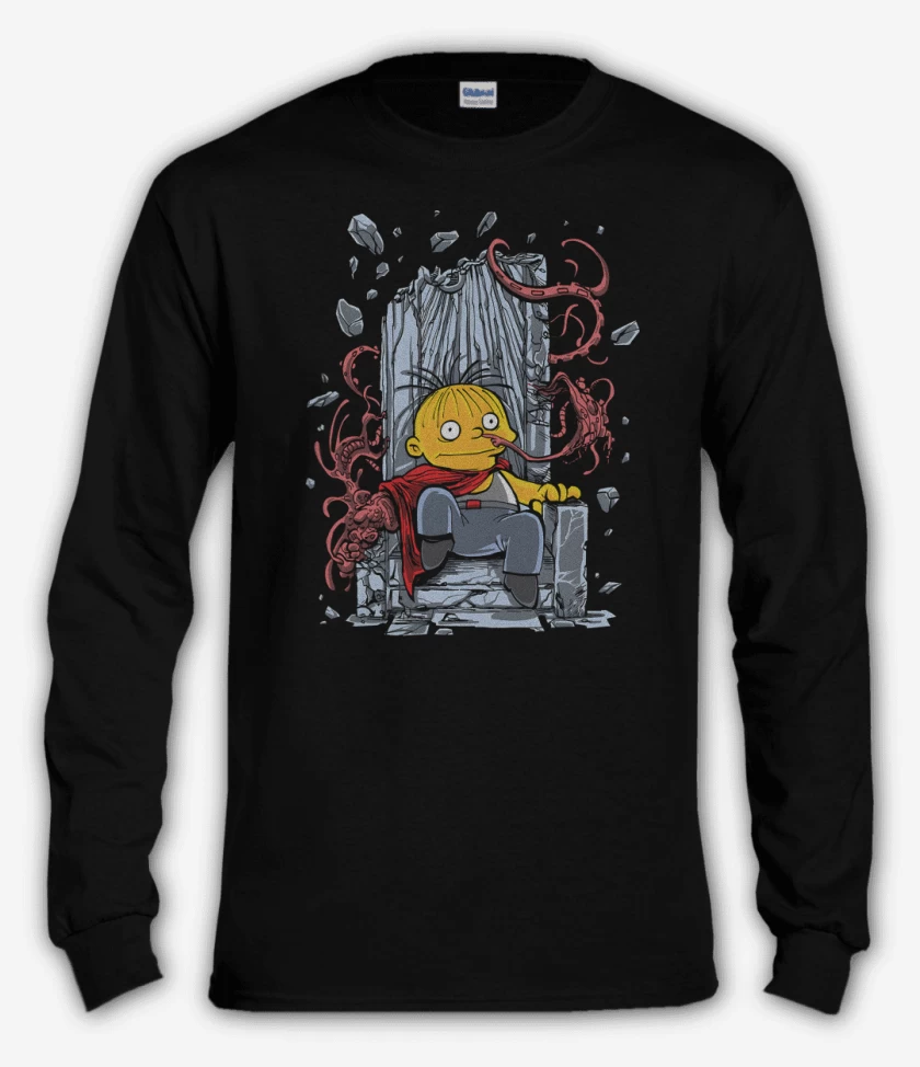 Polera manga larga Negro de Rafakira