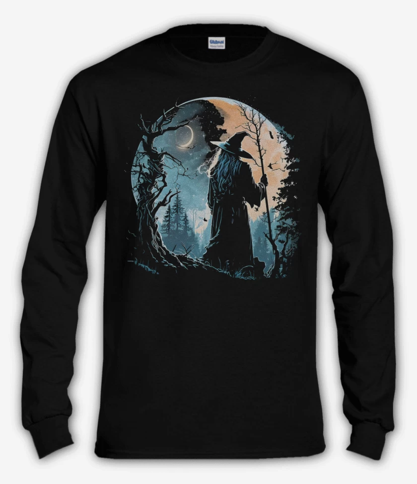 Polera manga larga Negro de El Mago Viajero