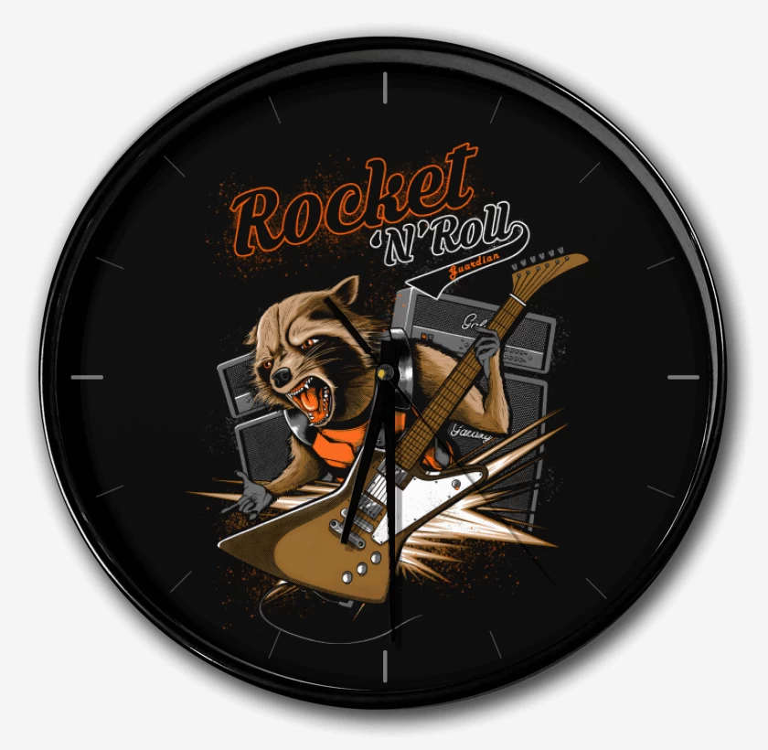 Reloj Negro de Rocket n Roll