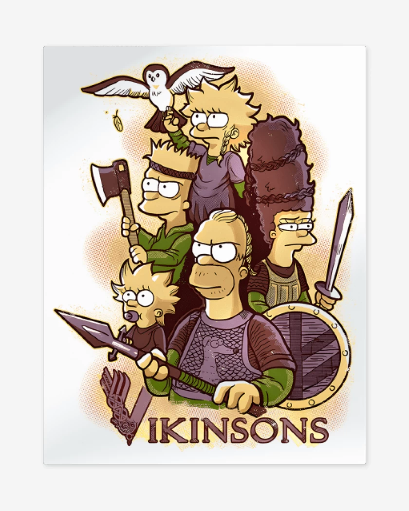 Print metalico Blanco de Vikinsons