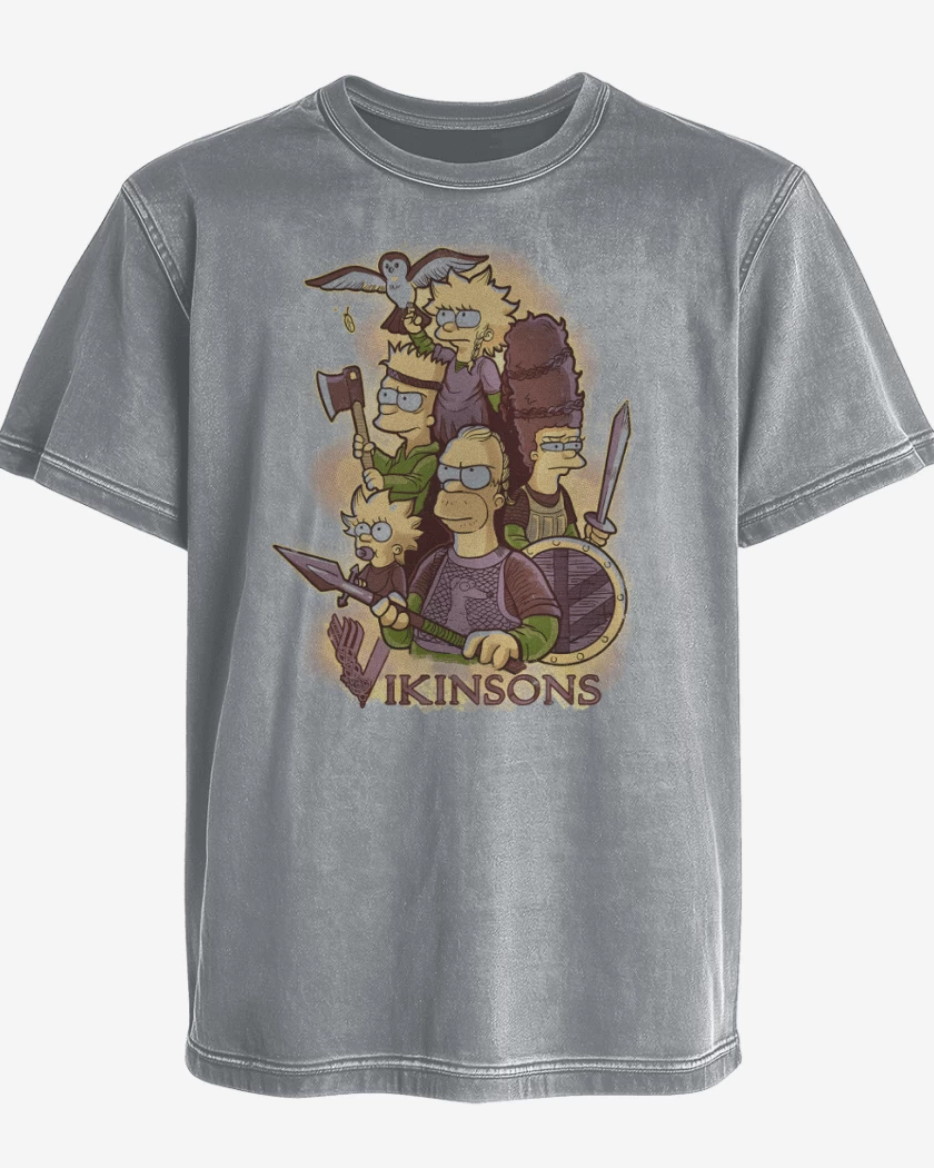 Polera desgastada Gris Melange de Vikinsons