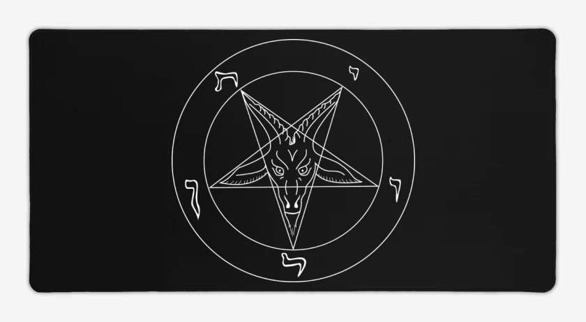 Mouse pad Gamer Negro de Pentagrama B