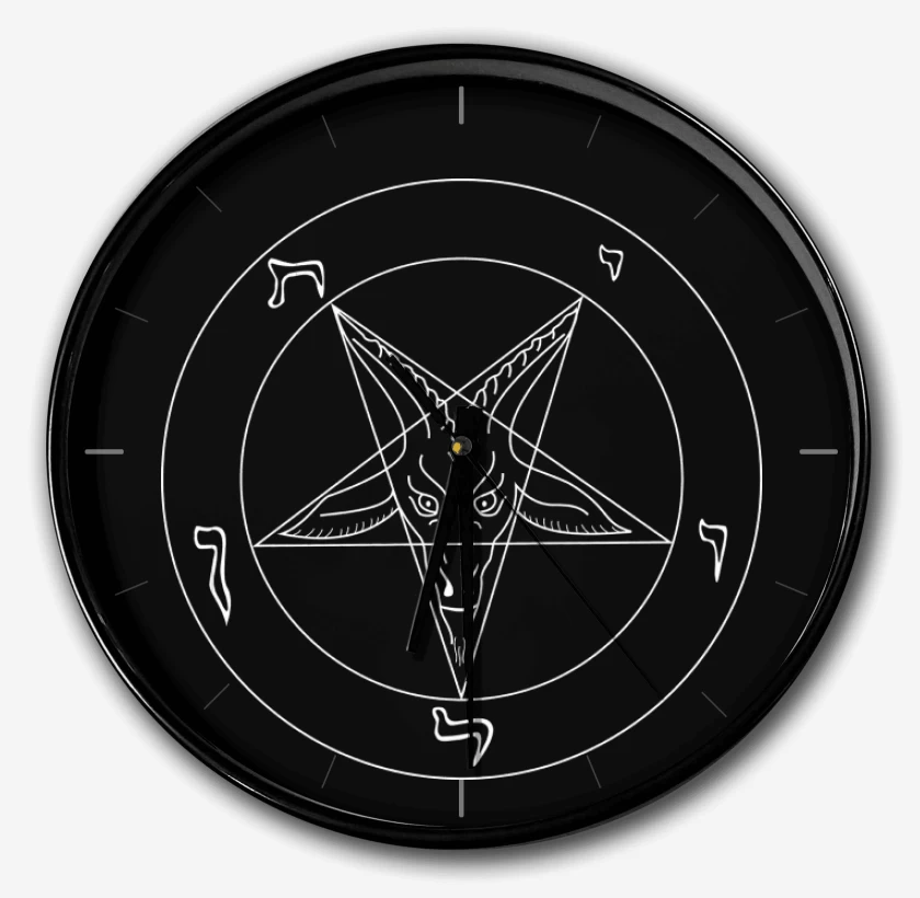 Reloj Negro de Pentagrama B