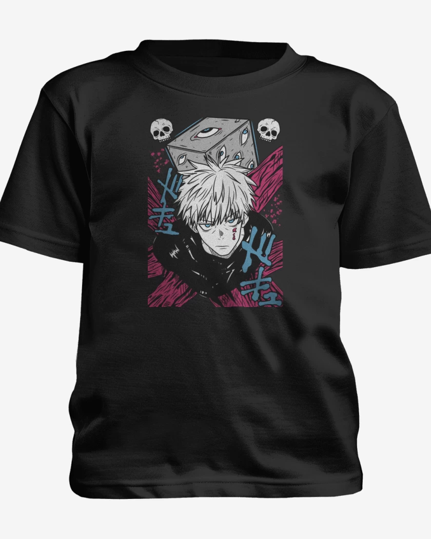 Polera de niño Negro de Prison Gojo