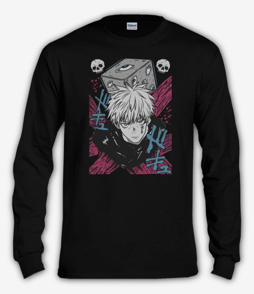 Polera manga larga Negro de Prison Gojo