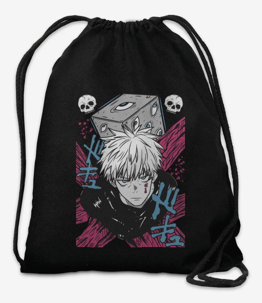 Mochila Negro de Prison Gojo