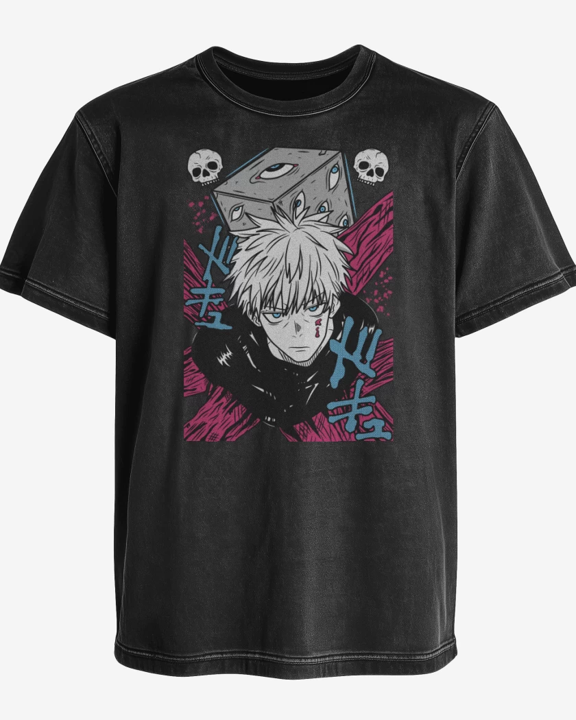 Polera desgastada Prison Gojo