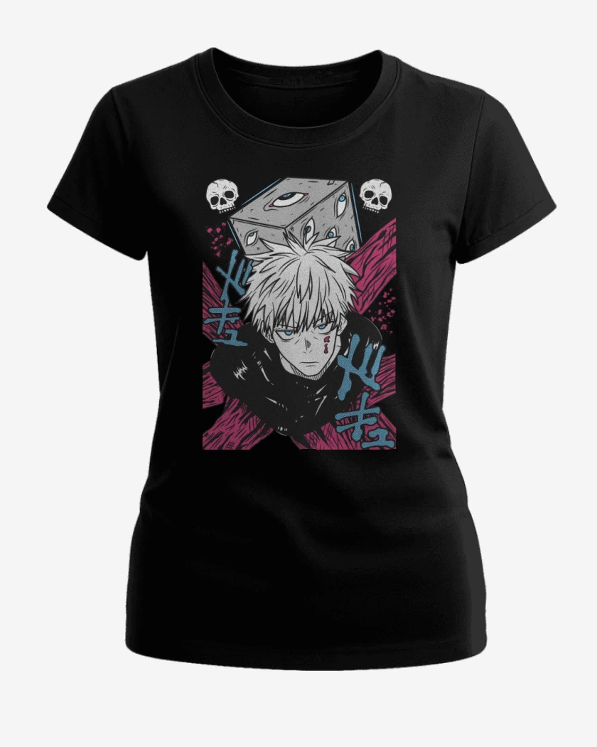Polera de Mujer Negro de Prison Gojo