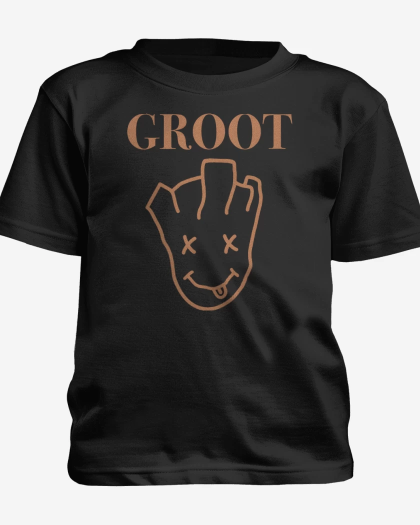 Polera de niño Negro de Grootvana